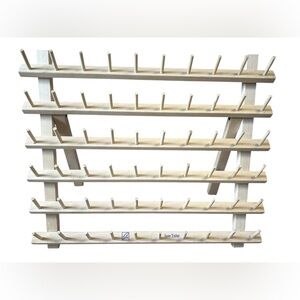 June Tailor Wooden Thread Rack 60 Spool Sewing Organizer Holder